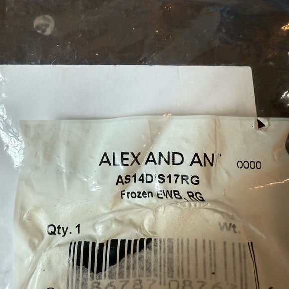 ALEX & ANI DISNEY PARKS "FROZEN'S" ELSA & ANNA Gold Bangle Bracelet 2014 Retired - Picture 3 of 7